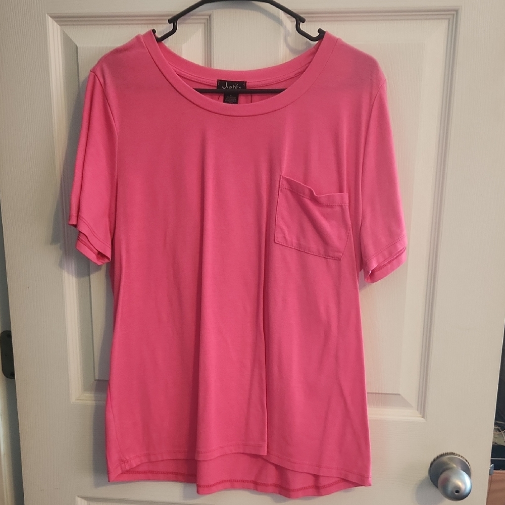 Justify Pink Boxy Short Sleeve T-Shirt
